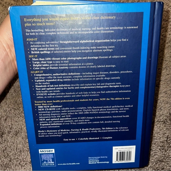 Mosby’s Dictionary of Medicine, Nursing, & Health Professions 7th Edition - Picture 5 of 6